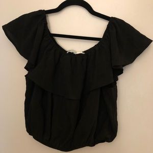 Kimchi Blue Cropped Off the Shoulder Top | M